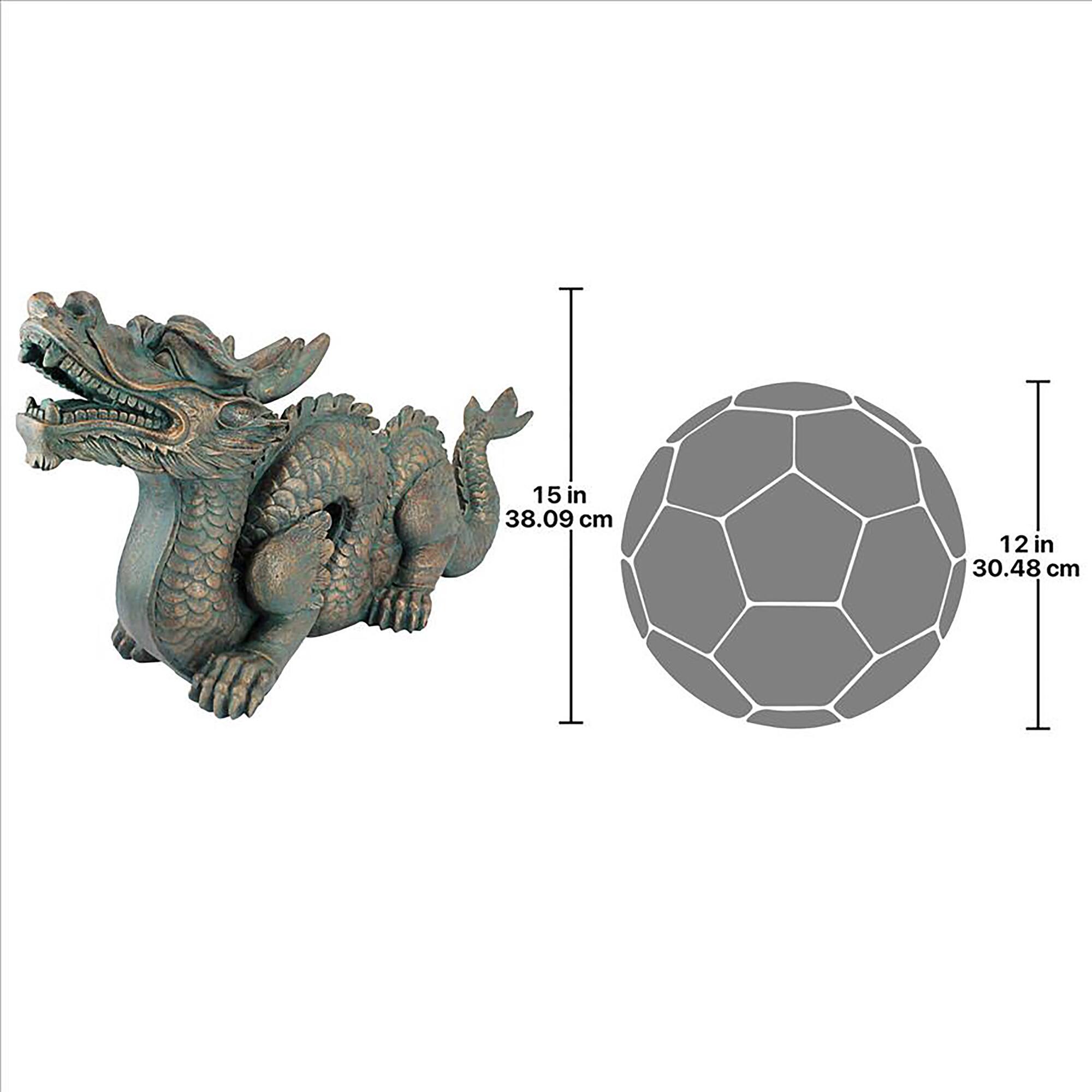 Design Toscano 15" Dragon of the Great Wall Statue
